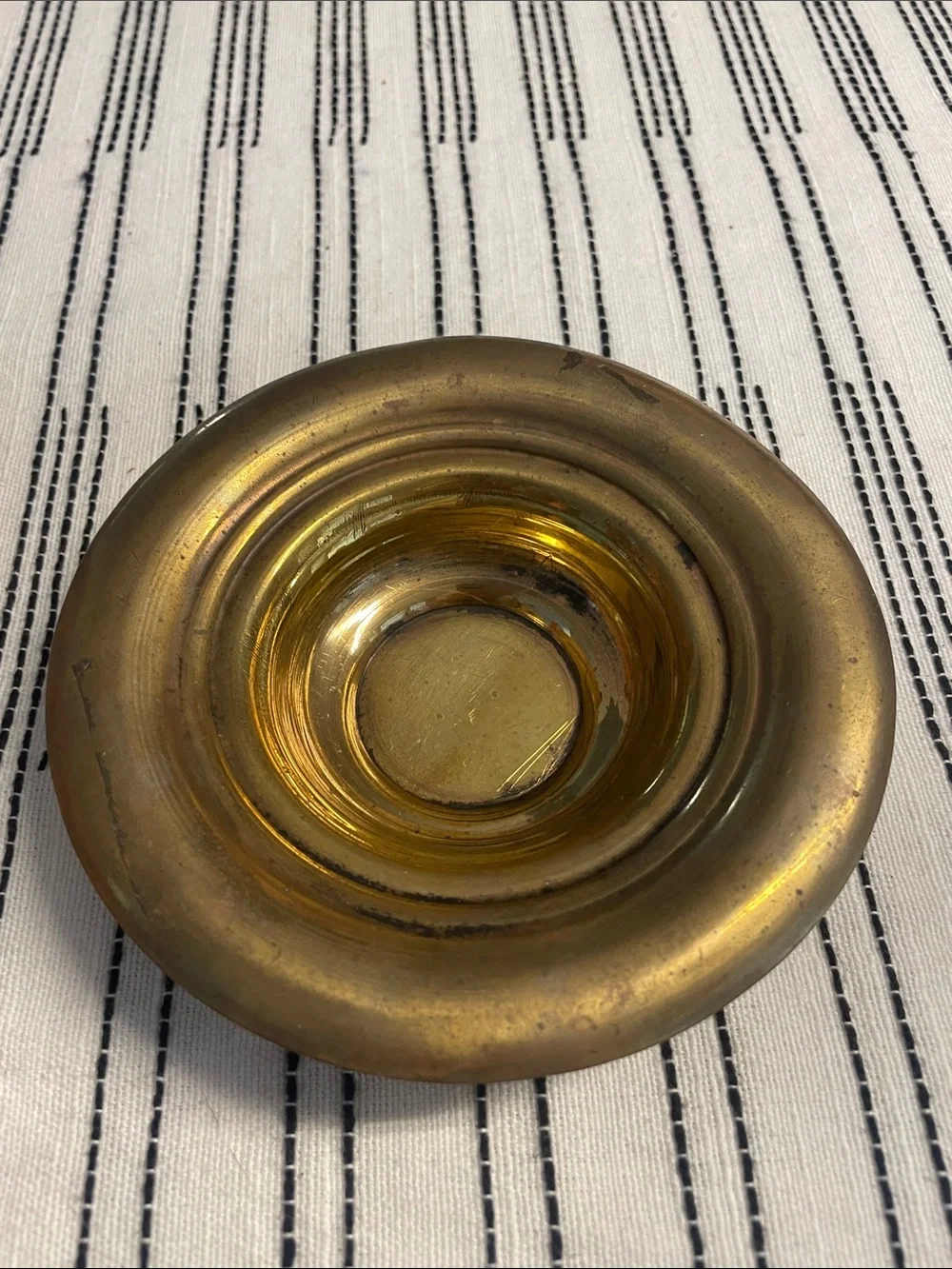 Small Brass Teapot with Curved Spout - Antique-Style Accent